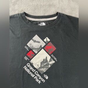 The North Face T Shirt Men's XL Black Outdoor Grand Canyon National Park Cotton